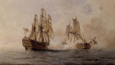 COMBATE DEL NAVIO GLORIOSO CON EL BRITANICO DARMOUTH EN 1747 – SIGLO XIX tekijältä Angel Maria Cort