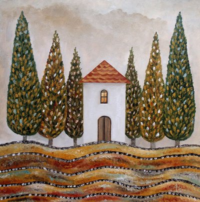 Toscanalainen sypressitalo tekijältä Angeles M. Pomata
