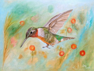 Eläväinen kolibrin lento tekijältä Angeles M. Pomata