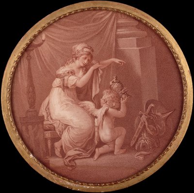 Cupidon elämä (kaiverrus) tekijältä Angelica (after) Kauffmann