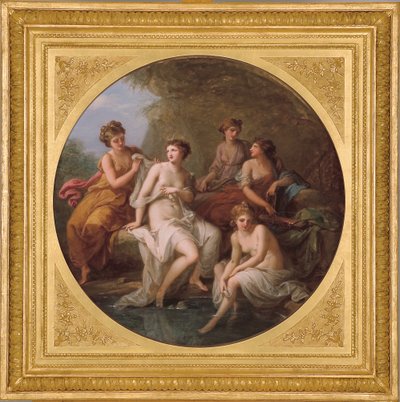 Diana ja hänen nymfit uimassa tekijältä Angelica Kauffmann