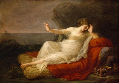 Theseuksen hylkäämä Ariadne tekijältä Angelica Kauffmann