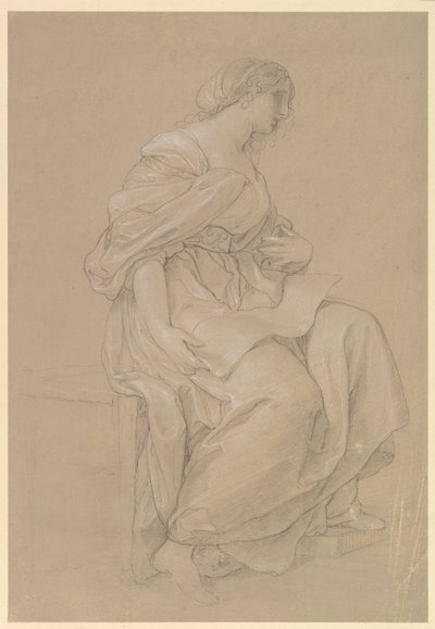 Tutkielma istuvasta naisesta tekijältä Angelica Kauffmann