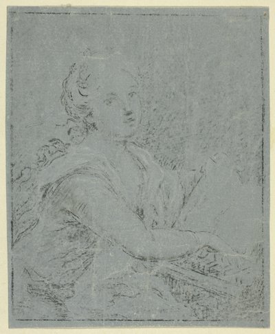 Nainen Spinetissä tekijältä Angelica Kauffmann