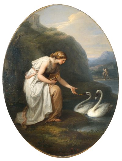 Immortalia - kuolemattomuuden nymfi, 1783. tekijältä Angelica Kauffmann