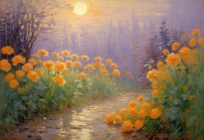 Kukkia 112, noin 2025 (öljy kankaalle). tekijältä Angelita Hawke