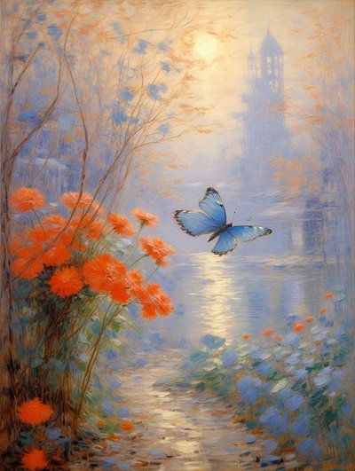 Kukkia 83, n.2023 (öljy kankaalle) tekijältä Angelita Hawke