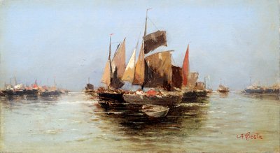 Purjeveneet, 1600-luvun loppu tai 1700-luvun alku tekijältä Angelo Maria Costa