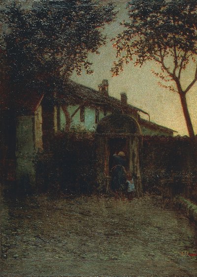 Dawn, kirjoittanut Angelo Morbelli tekijältä Angelo Morbelli