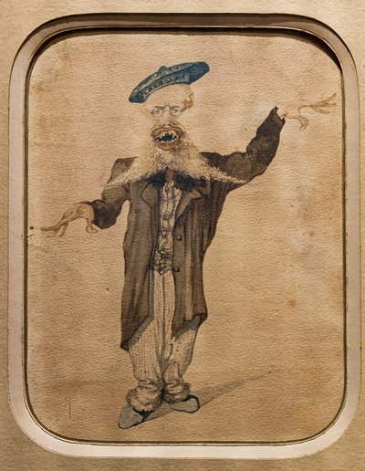Telemaco Signorinin karikatyyri, n. 1884 (akvarelli paperille) tekijältä Angiolo Tricca
