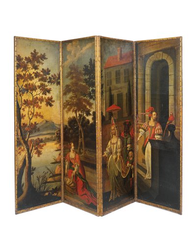 Nelikertainen kaksipuolinen näyttö, n. 1700 tekijältä Anglo Flemish School