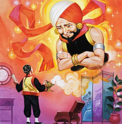 Aladdin ja hänen ihmeellinen lamppunsa tekijältä Angus McBride