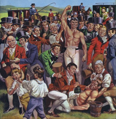 Nyrkkeily 1800-luvun alun Englannissa (värilitro) tekijältä Angus McBride