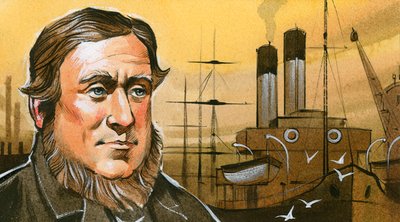 David Davies, joka suunnitteli Barryn satamat... tekijältä Angus McBride