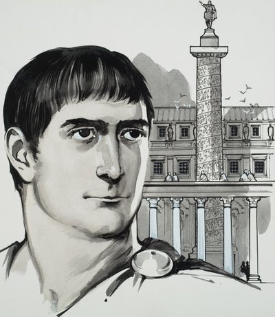Keisari Trajanus (guassi paperille) tekijältä Angus McBride