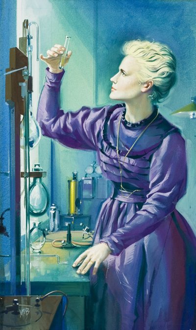 Madame Curie (1867-1934) (guassi paperille) tekijältä Angus McBride