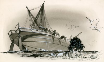 Neron äiti Agrippina ui maihin. tekijältä Angus McBride