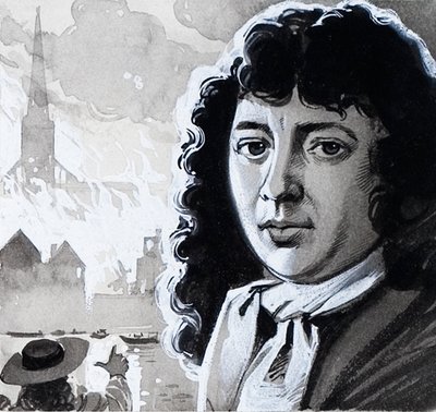 Samuel Pepys ja Lontoon suuri tulipalo tekijältä Angus McBride