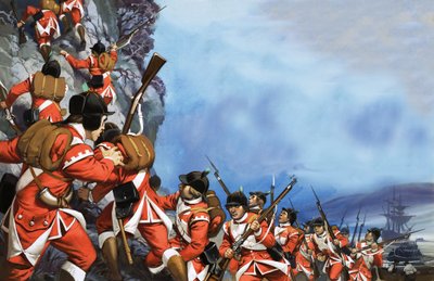 Kiipeäminen jyrkänteiltä Quebecin valtaamiseksi tekijältä Angus McBride