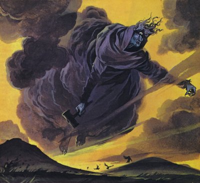 Cailleach-Bheur (värilitografia) tekijältä Angus McBride