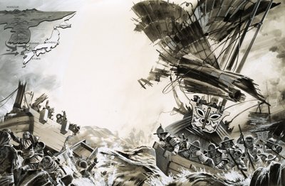 Kublai Khanin tuhoon tuomittu armada tekijältä Angus McBride