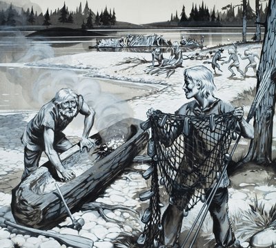 Skandinavian metsäkansa (guassi paperille) tekijältä Angus McBride
