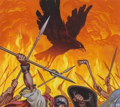 Morrigan (guassi paperille) tekijältä Angus McBride