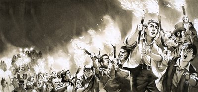 Soihtukulkue maissilain vastaisen liiton hyväksi tekijältä Angus McBride