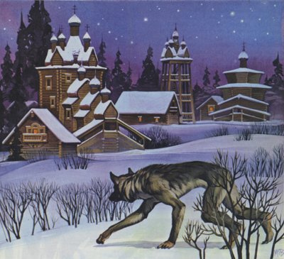 Ihmissudet (värilitografia) tekijältä Angus McBride