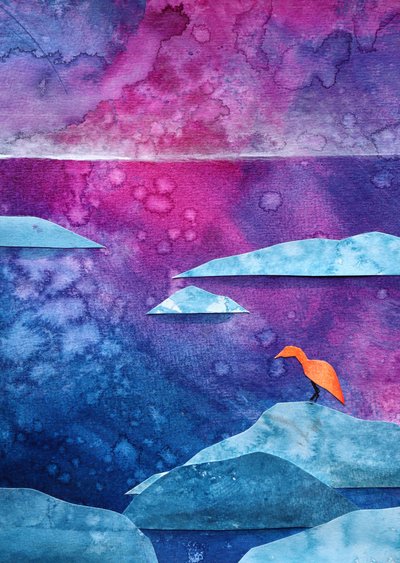 Unelmainen oranssi lintu tekijältä Ania Witwitzka