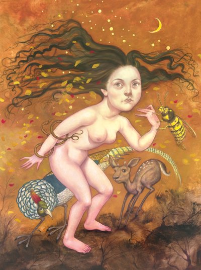 Syksy, 2013 (akryylimaali kuvituskartongille) tekijältä Anita Kunz