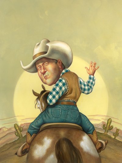 Happy Trails, 2000 (akryyli kuvituskartongille) tekijältä Anita Kunz