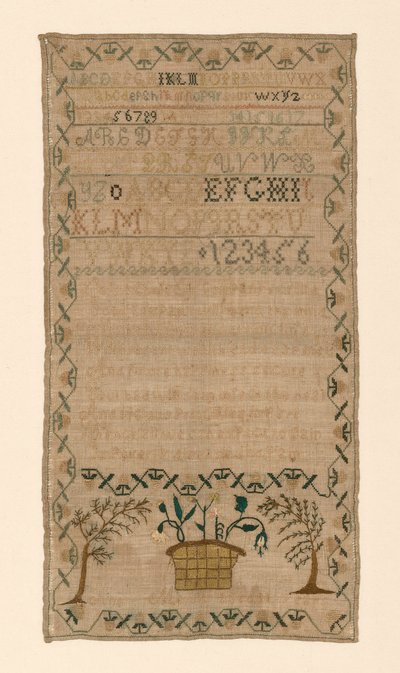 Sampler, Yhdysvallat, 1800-luku. tekijältä Ann Morris