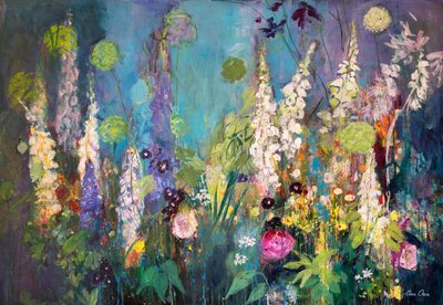 Darkening Garden, Chelsea, 2019 (akryyli) tekijältä Ann Oram