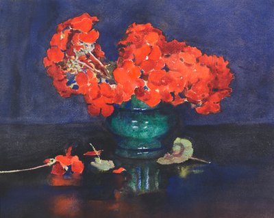Geraniums (watercolor) tekijältä Ann Spence Black