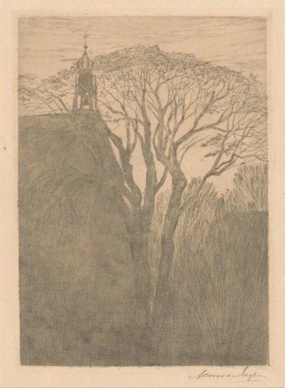 Puu kirkossa tekijältä Anna Catharina Maria van Eeghen (signed by artist)