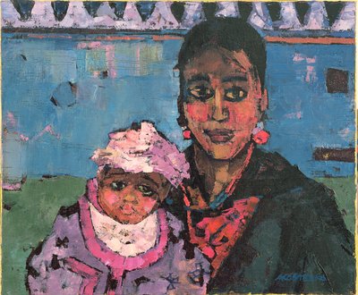 espanjalainen äiti tekijältä Anna Contemporary Artist Kostenko