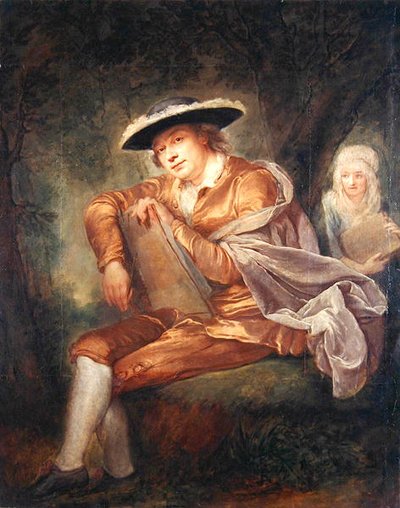 E.F. Thersbusch, maalarin aviomies (öljy kankaalle) tekijältä Anna Dorothea Therbusch
