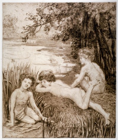 "Wild Duck", 1913. tekijältä Anna Lea Merritt