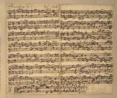 Lisää MS 35021, f.8r, F-duuri preludi, Das Wohltemperierte Clavier, kirja 2, kirjoittanut Johann Sebastian Bach tekijältä Anna Magdalena Bach