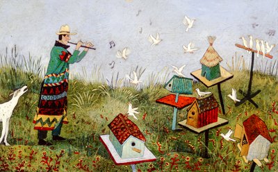 BirdPiper, 2001 (akryyli) tekijältä Anna Pugh
