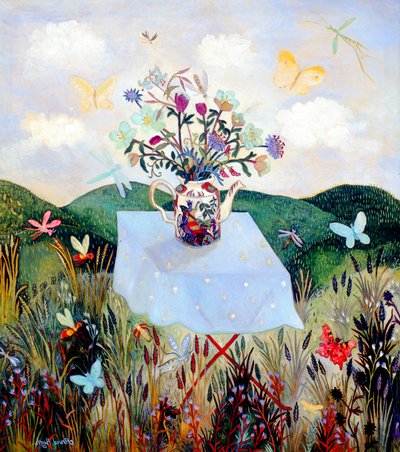 Ötökät ja perhoset, 2003 (akryyli) tekijältä Anna Pugh