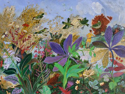Burning Off, 2014 (akryyli) tekijältä Anna Pugh