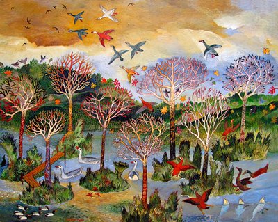 Everglade, 2013 (akryyli) tekijältä Anna Pugh