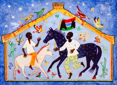 Gambia, 2004 (akryyli) tekijältä Anna Pugh