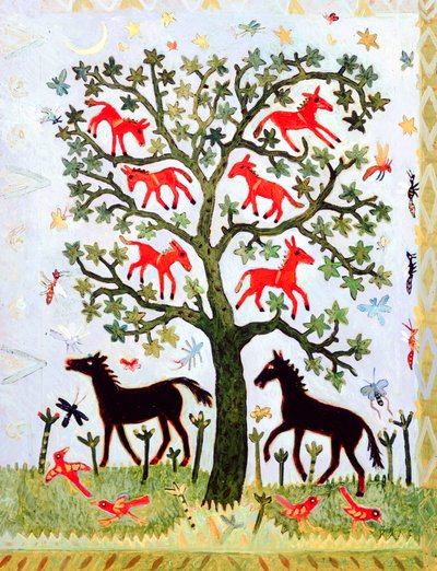 Gambian puu, 2005 (akryyli) tekijältä Anna Pugh