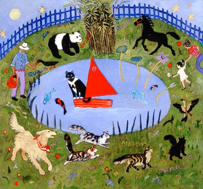 Hello Chloe, 2004 (akryyli) tekijältä Anna Pugh