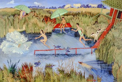 Kuuma päivä, 2009 (akryyli) tekijältä Anna Pugh