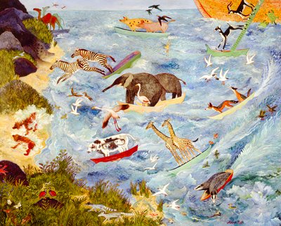 Arkista poistuminen, 2008 (akryyli) tekijältä Anna Pugh