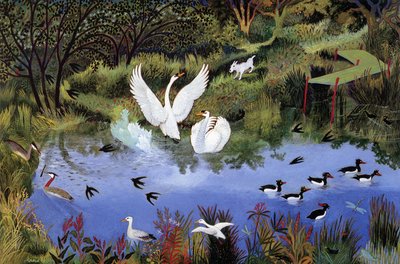 Myllylampi, 2006 (akryyli) tekijältä Anna Pugh